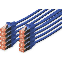 Digitus S/FTP Cat.6 Καλώδιο Δικτύου Ethernet 3m Blue 10τμχ