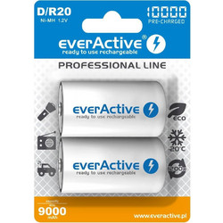 everActive Professional Line D 10000mAh 2τμχ