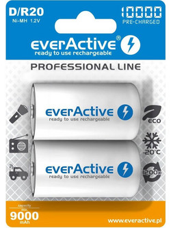everActive Professional Line D 10000mAh 2τμχ