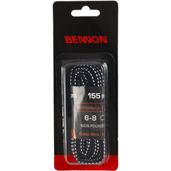 Κορδόνια παπουτσιών Bennon black-grey 155εκ