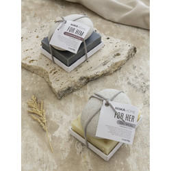 Nima Grey-White Cedarwood Σαπούνι Χειροποίητο 125gr + Με Πέτρα Απολέπισης