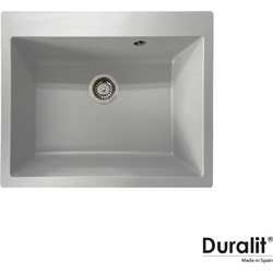 Duralit KZ060 Υποκαθήμενος Νεροχύτης Γρανίτη Ματ 430 Platinum 60x50cm