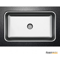 Fortinox Valley 28076 Υποκαθήμενος Νεροχύτης Inox Ματ 76x46cm
