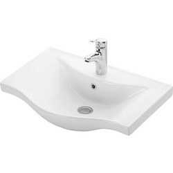 Martin Basic 65 Ένθετος Νιπτήρας Μπάνιου Πορσελάνης 65x46cm Λευκός 3WAY065PC0