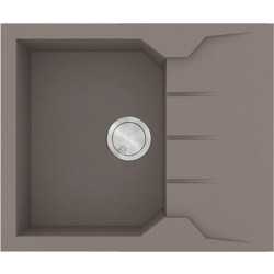 Sanitec Ultra Granite 812 Επικαθήμενος Νεροχύτης Γρανίτη Αντιστρεφόμενος Ματ Sienna 60x50cm