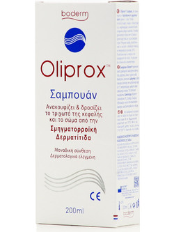 Boderm Oliprox Σαμπουάν & Αφρόλουτρο κατά της Πιτυρίδας & της Σμηγματορροϊκής Δερματίτιδας για Ταλαιπωρημένα Μαλλιά 200ml