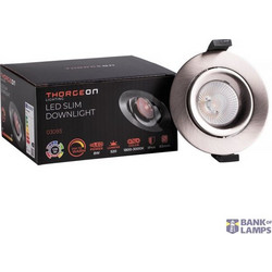 LED Downlight 8W Dim to Warm 520lm IP44 38 CRI90 PF0,9 (Internal Driver Included) Brushed Nickel
