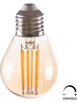ΛΑΜΠΤΗΡΑΣ LED FILAMENT 6W E27 3000K GOLD DIMMABLE