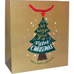 Next χάρτινη τσάντα Christmas tree Υ13x10x5εκ
