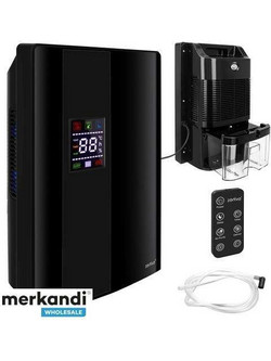 Αφυγρατήρας αέρα Zortiva 90 W, με υγροστάτη, δοχείο 2 L, τηλεχειριστήριο, χρονοδιακόπτη, για χώρους έως 30 m