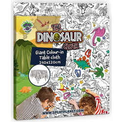 Splat Planet Γιγάντιο Τραπεζομάντηλο Ζωγραφικής Dinosaur 240x120cm (SP-TC-DINO)