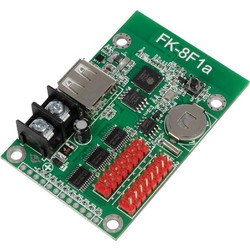 GLOBOSTAR CARD-FK-8F1a 90094 κάρτα RGB LED επιγραφών, 1536x16/768x32px, DC 5V IP20