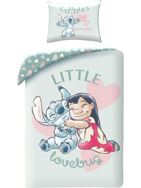 Lilo & Stitch Duvet Set Little Lovebug 140 x 200 cm / 70 x 90 cm