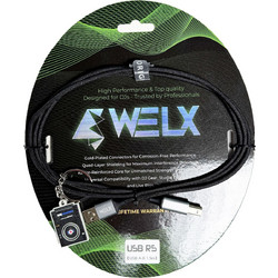 WELX Premium USB-A to USB-B Cable - 1.5m (R5)