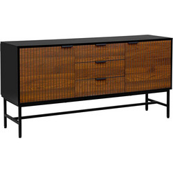ΚΟΜΟΤΑ-ΜΠΟΥΦΕΣ Fylliana FL2405 ΜΑΥΡΟ-ΚΑΦΕ ΧΡΩΜΑ 150x40x75εκ