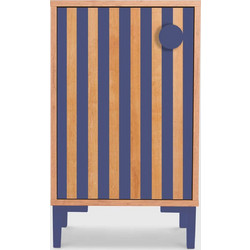 Κομοδίνο Mesita William Kids - Pruss Stripes Really NIce Things MDF Μελαμίνη Αλουμίνιο 65 x 30 x 40 εκ