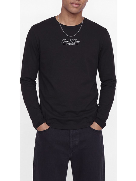JACK&JONES JPRBLALUCAS LS TEE 12313108-BLACK Black