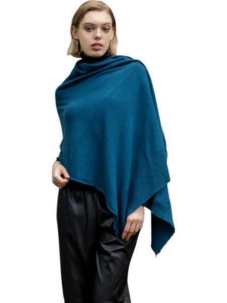 AGGEL W SCARVES - FW58102K-PETROL GREEN