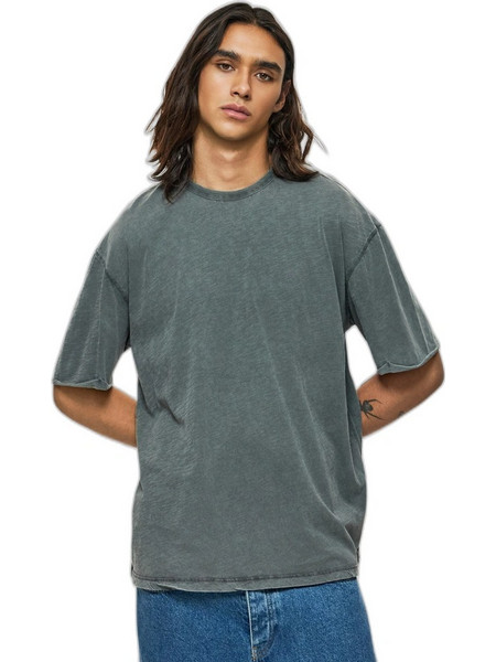 DIRTY LAUNDRY OVERSIZED WITH STITCHES T-SHIRT ΜΠΛΟΥΖΑ DLMT000615-VINTAGE GREY