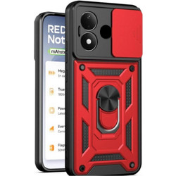 Bodycell Armor Slide Cover Case Red (Xiaomi Redmi Note 17 4G / 5G)