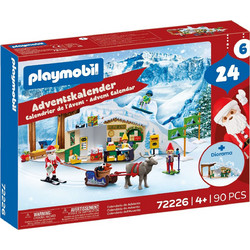 Playmobil Christmas Χριστουγεννιάτικο Ημερολόγιο Άη Βασίλης Στο Βόρειο Πόλο / Εργαστήριο Άη Βασίλη 72226