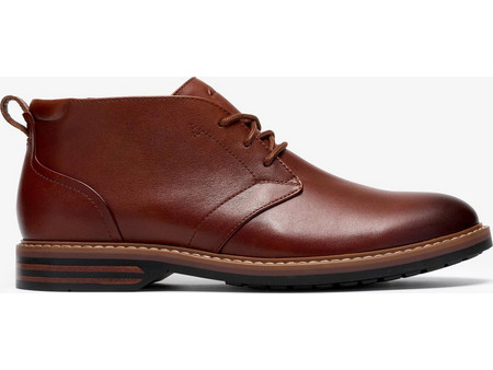 Clarks Aldwin2 Chukka Ανδρικά Μποτάκια Δερμάτινα Ταμπά 26320116