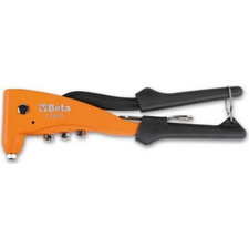 BETA Heavy-duty riveting pliers supplied with 4 interchangeable nozzles