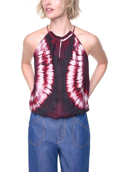 DKNY TANK TOP ΕΜΠΡΙΜΕ ΠΙΕΤΑ ΜΠΟΡΝΤΩ