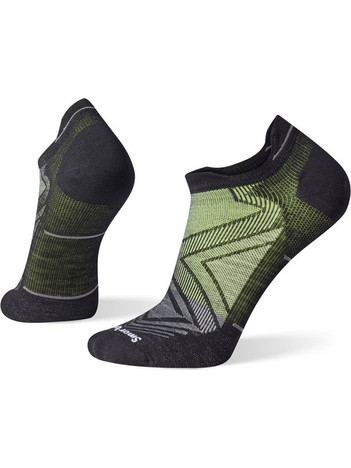 Smartwool Run Zero Cushion Μάλλινες Ανδρικές Κάλτσες Κοντές Μαύρες SW001651001