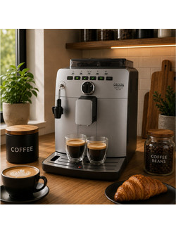 Gaggia Naviglio Deluxe HD8749/11 Silver Αυτόματη Μηχανή Espresso 1850W 15bar με Μύλο