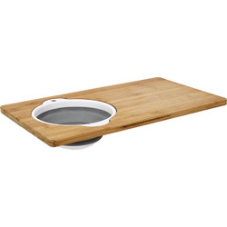 Επιφάνεια κοπής με σουρωτήρι Cook Concept - 49.5x28x1.5cm