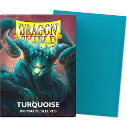 Dragon Shield - Matte Turquoise Sleeves - Standard Size (100)