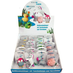 Μπρελόκ Ζωάκι Plantin Led Animals Sales Display 6 Items Each 4 Pieces 239677