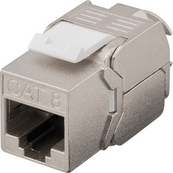 GOOBAY keystone module RJ45 CΑΤ 8.1 61129, STP, 2000 MHz, GHMT, ασημί