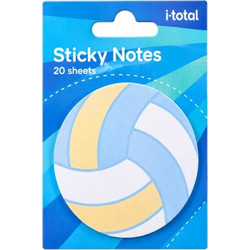 Αυτοκόλλητα Sticky Notes - VolleyBall (20χαρτάκια/O7εκ.) - iTotal