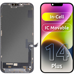 JK Οθόνη LCD In-Cell IC για Apple iPhone 14 Plus, Μαύρη