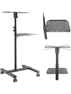 Maclean Adjustable Steel Mobile Projector/Laptop Stand, max. 10 kg, MC-207 MC-207