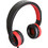 Maxell Kuma MXH-HP650 Ενσύρματα Ακουστικά On Ear Μαύρα Κόκκινα