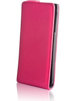 Θήκη Sony Xperia J Stand Δερματίνης Flip Ροζ