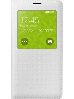 Samsung S-View Cover Punching Pattern White (Galaxy Alpha)
