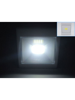 Αυτόνομο φως διακόπτης τοίχου με μπαταρίες με 1 πανίσχυρο SMD LED