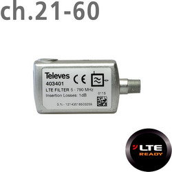 Televes 403401 ΦΙΛΤΡΟ LTE (CH.21-60) F