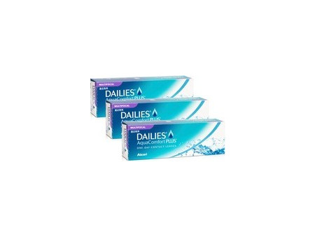 Alcon Dailies AquaComfort Plus Multifocal Ημερήσιοι Φακοί Επαφής Πολυεστιακοί Υδρογέλης 90τμχ