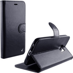 ALCATEL POP 3 (5.5) 5025D - Δερμάτινη Stand θήκη Πορτοφόλι Με Πίσω Κάλυμμα Σιλικόνης Μαύρο VolteTel