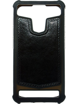Powertech Back Cover Silicone Bumper Black Universal (4.7-5.1'')