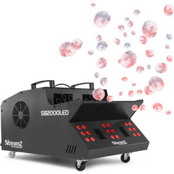 BEAMZ SB2000LED Επαγγελματική Μηχανή Καπνού και Bubble 2000 Watt με 18x 3W RGB DMX Χειριστήριο 160.527