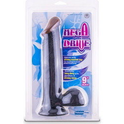 NMC Mega Drive Ρεαλιστικό Dildo με Βεντούζα & Όρχεις 23cm Μαύρο