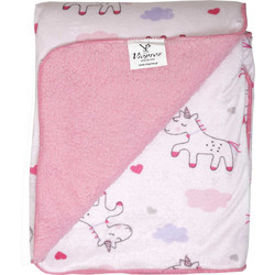 Viopros 74 Κουβέρτα Κούνιας Fleece 110x150 Ροζ