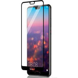 Full Face Tempered Glass Screen Protector Black for Huawei P20 Pro (oem)