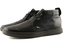 Northway Ανδρικά Μποτάκια Suede Μαύρα 401